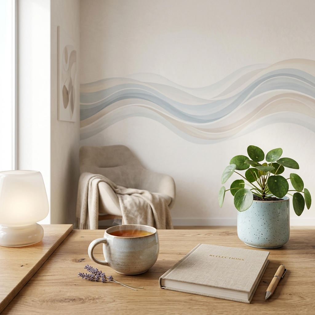 Aesthetic calm setting symbolizing psychology